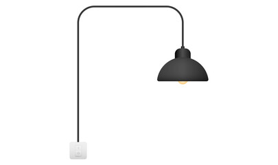 Light bulb. Lamp sign and symbol.