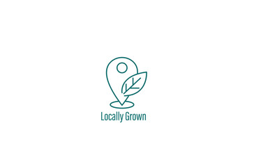 Naklejka premium locally grown icon vector illustration 