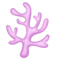 coral watercolor clipart