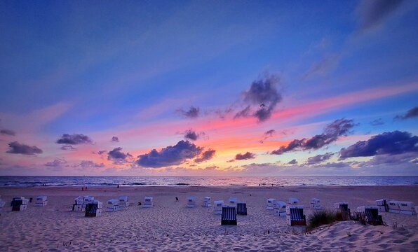 sunset at the beach