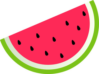 cute of watermelon on cartoon version,vector illustration - obrazy, fototapety, plakaty