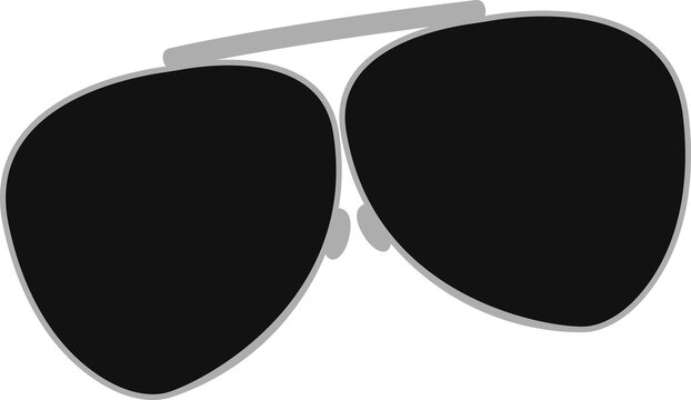 cute of sunglasses on cartoon version,vector illustration
