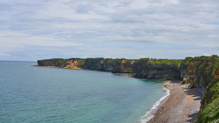 Pointe du Hoc, Normandy, France
Here were German artillery positions which were taken by an American Ranger Battalion.