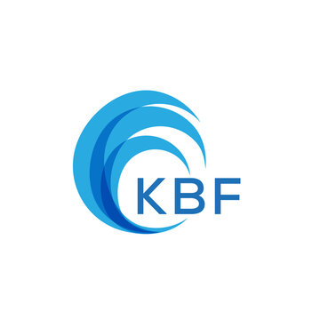 KBF letter logo. KBF blue image on white background. KBF Monogram logo design for entrepreneur and business. . KBF best icon.
