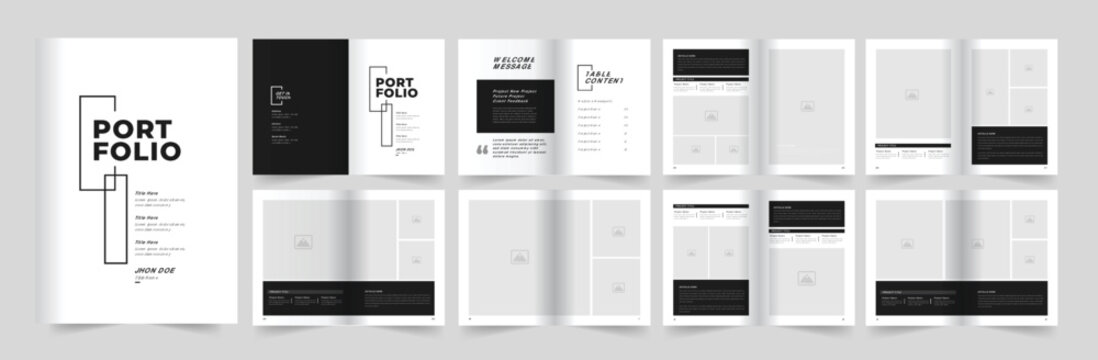 Architecture Portfolio Template Design and Portfolio Template