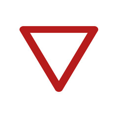 Priority no traffic sign icon PNG royalty free