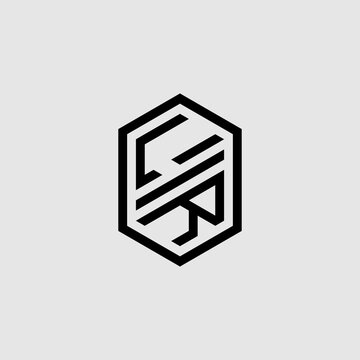 recommend clip art: LR bold line geometric initial logo design which is good for branding