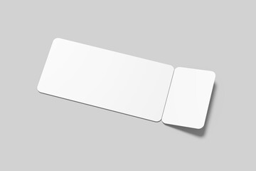 Ticket Blank Mockup