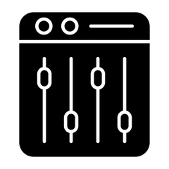 Mixer Glyph Icon