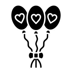 Balloons Glyph Icon