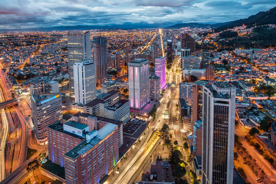 aerea sobre centro de bogota