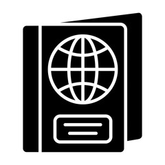 Passport Glyph Icon