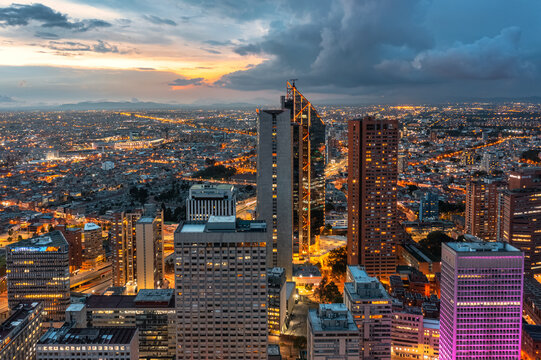 aerea sobre centro de bogota