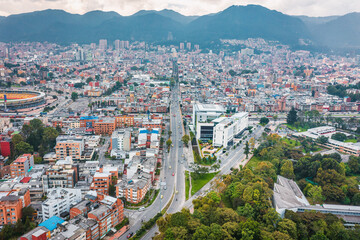 vista aerea sobre bogota 