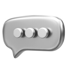 3D live chat icon. Message icon. 3D element.