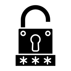 Password Key Glyph Icon