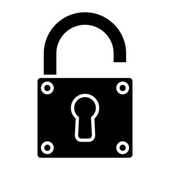 Unlock Glyph Icon