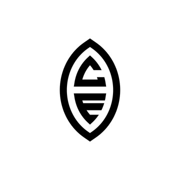 recommend clip art: CE bold line geometric initial logo design which is good for branding