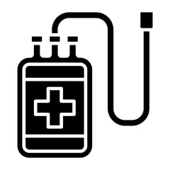 Blood Bag Glyph Icon