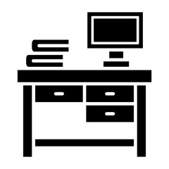 Desk Glyph Icon
