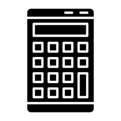 Calculator Glyph Icon