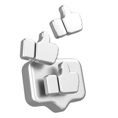 3D like icon. 3D icon.