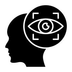 Vision Glyph Icon