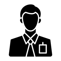 Employee Glyph Icon