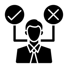 Decision Making Glyph Icon