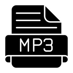 Mp3 Glyph Icon
