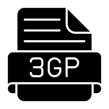 3gp Glyph Icon