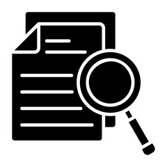 Audit Glyph Icon