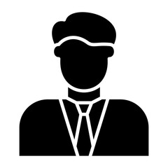 Accountant Glyph Icon