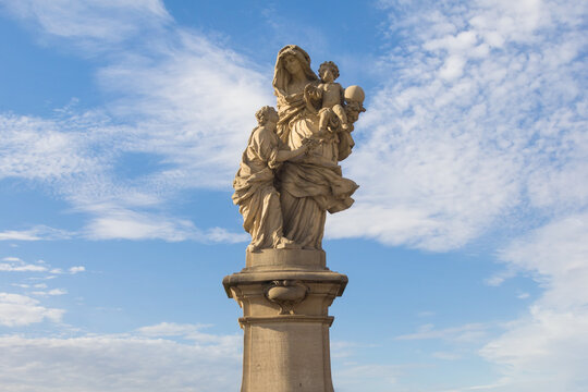 Statue of Saint Anna. Prague, Czech Republic