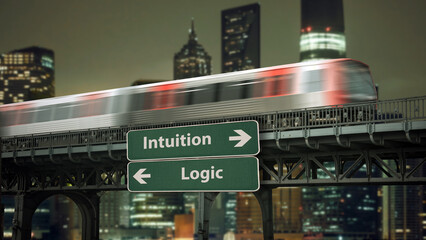 Street Sign Intuition versus Logic