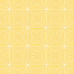 Grid geometric with white stripes over yellow background