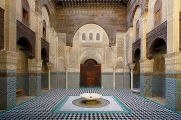 Al Attarine Madrasa in Fes, Morocco