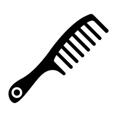 Hair Comb Glyph Icon