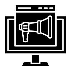 Web Promotion Glyph Icon