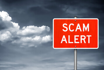 Scam Alert - roadsign warning