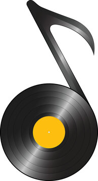 Musical Note Vector Logo Design