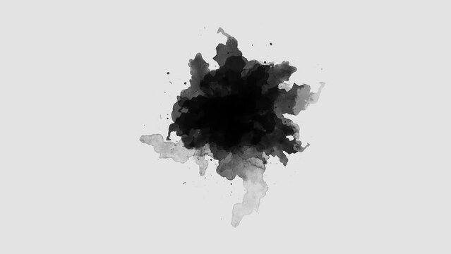 ink splatter compositing, watercolor transition, ink wet brush stroke, fluid art background, overlay, alpha matte composition. ink diffusing effect compositing.