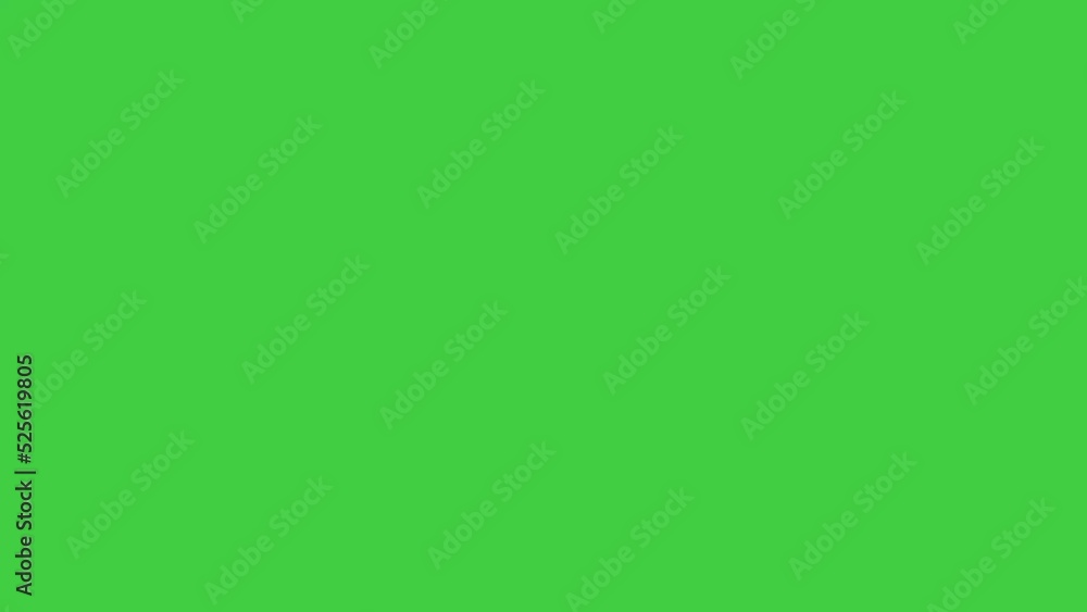 Poster animation of a lightning on a green screen background