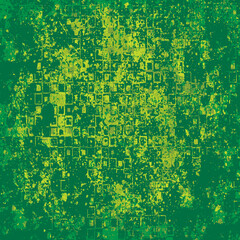 Fototapeta premium The grunge texture is green. Abstract color background. Vector template of a scratched colored board