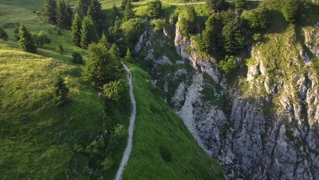 Beautiful view of the Monte Grappa, Venetian Prealps in Veneto, Italy