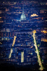 Turin (Torino) cityscape with the Mole Antonelliana - 525629049