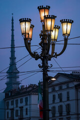 Fototapeta na wymiar Turin (Torino) landmark the Mole Antonelliana