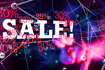 percent shopping digital in hand