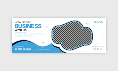Creative and corporate social media cover for any business, office, or bank