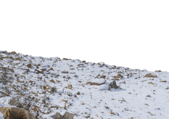 Rock isolated transparency background.